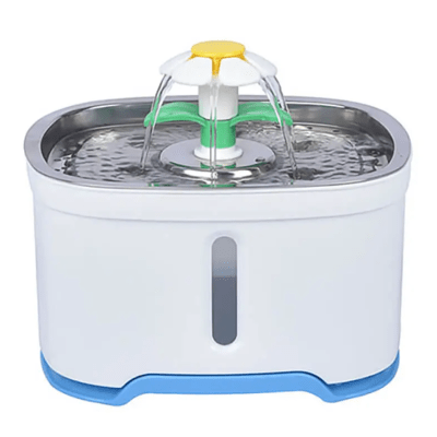 FUENTE FLOR ACERO INOXIDABLE 2.5 LT.