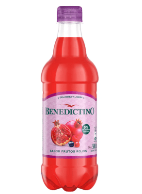 BENEDICTINO 500 ML AGUA SABORIZADA FRUTOS ROJOS1