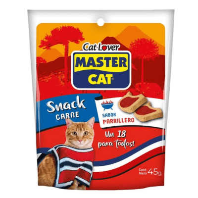 MASTER CAT 45 GRS. SNACK CARNE A LA PARRILLA