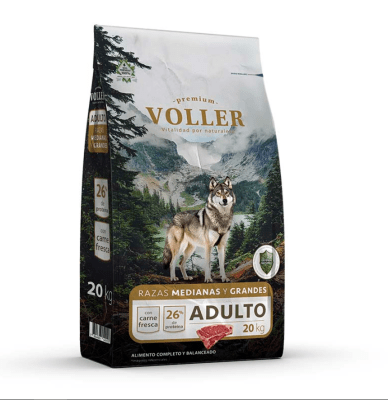VOLLER PERRO ADULTO MED. Y GRANDE 20 KG.