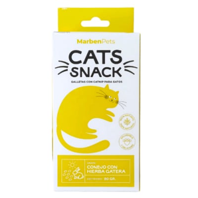 CATS SNACK GALLETAS CONEJO CON HIERBA GATERA