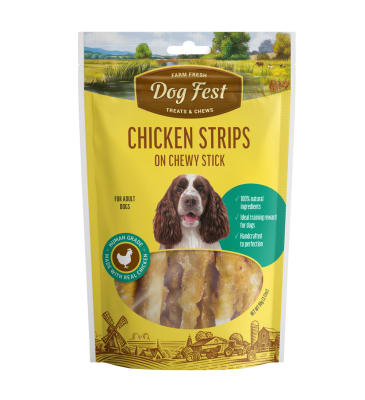 DOGFEST 90 GRS. TIRAS DE POLLO