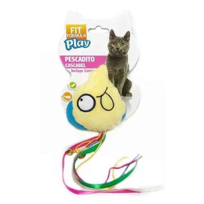FIT JUGUETE GATO PESCADITO CASCABEL CATNIP