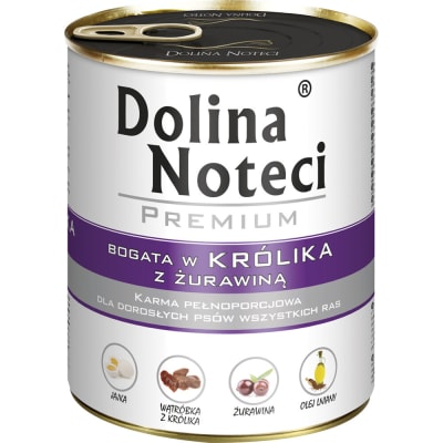 DOLINA NOTECI DOG 800 GRS. LATA CONEJO CON ARANDANOS1