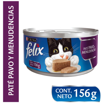 FELIX 156 GRS. LATA PAVO/MENUDENCIAS