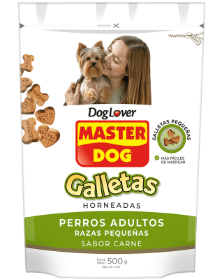 MASTER DOG 500 GRS. GALLETA ADULTO R. PEQ.