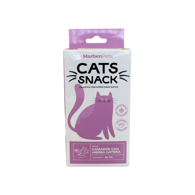 CATS SNACK GALLETAS CAMARON CON HIERBA GATERA