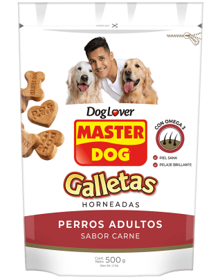 MASTER DOG 500 GRS. GALLETA ADULTO CARNE1