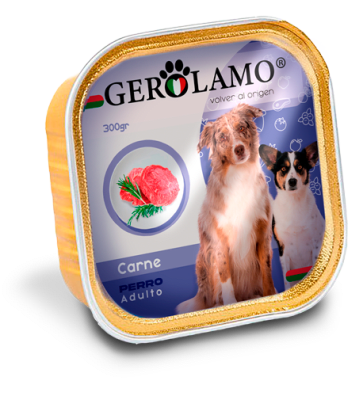 GEROLAMO 300 GRS. PERRO ADULTO CARNE