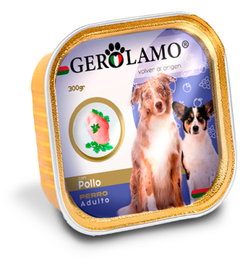 GEROLAMO 300 GRS. PERRO ADULTO POLLO