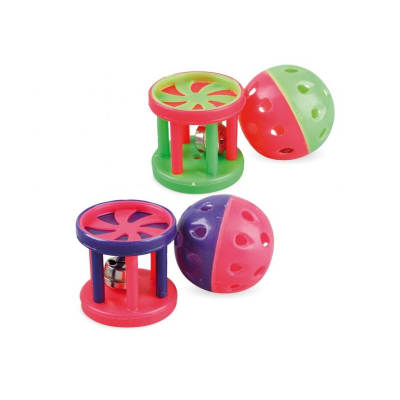 FIT JUGUETE GATO SET 4 CASCABEL