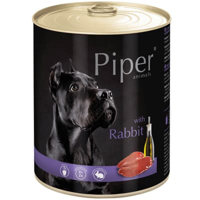 PIPER DOG 800 GRS. LATA CONEJO