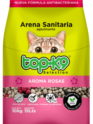 TOP K9 ARENA AGLUTINANTE ROSAS 2 KG.1