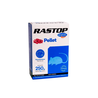RASTOP RATICIDA PELLET 250 GRS