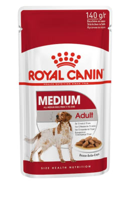 ROYAL CANIN 140 GRS. POUCH PERRO MEDIUM ADULT1