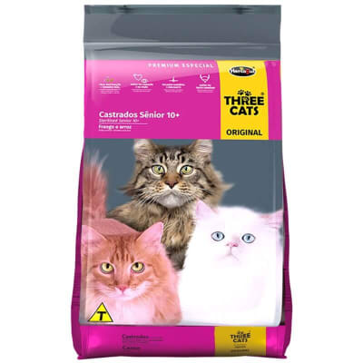 THREE CATS ORIGINAL 10 KG. CASTRADO +10