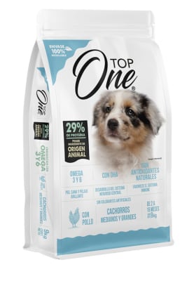 TOP ONE PERRO CACHORROS MEDIANOS Y GRANDES 9 KG1