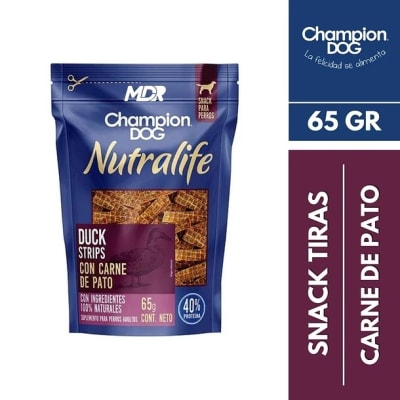 CHAMPION DOG 65 GRS. SNACK NUTRILIFE PATO1