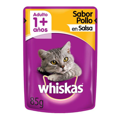 WHISKAS 85 GRS. POUCH POLLO