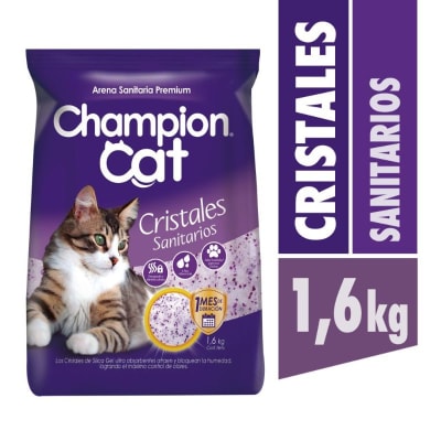 CHAMPION CAT ARENA CRISTALES SANITARIA 1,6 KG.