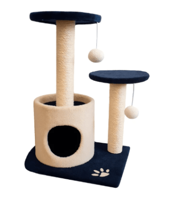 MP RASCADOR TORRE CON CUEVA Y PEDESTALES 43*33*70 CM1