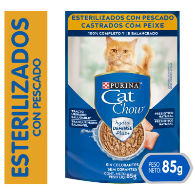 CAT CHOW 85 GRS POUCH ESTERILIZADO PESCADO
