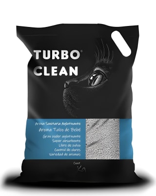 TURBO CLEAN ARENA AGLUTINANTE TALCO BEBE