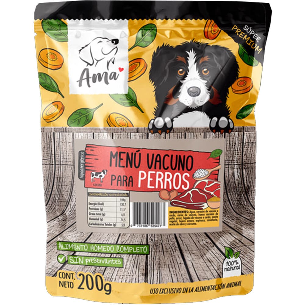 AMA PET POUCH 200 GRS PERRO2