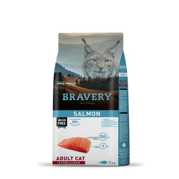 BRAVERY CAT ADULTO ESTERILIZADO SALMON 0
