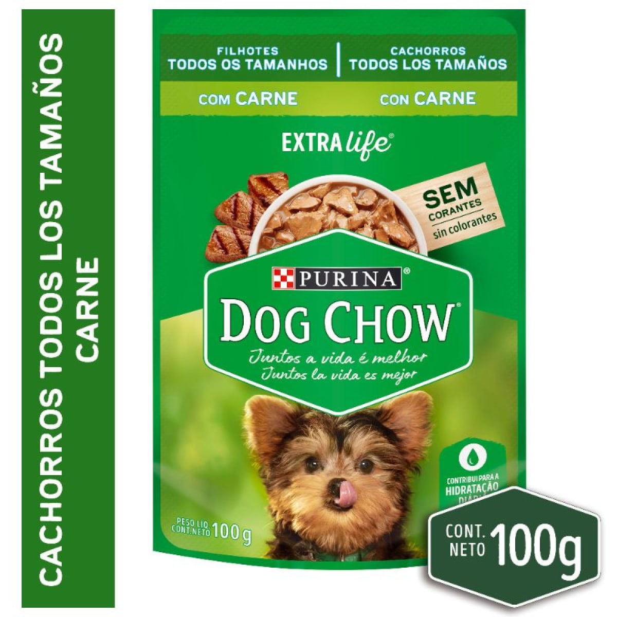 DOG CHOW 100 GRS. POUCH CACHORRO TODOS LOS TAMAÑOS - CARNE1