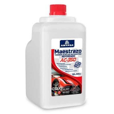 Thinner Acrílico Maestrazo Automotriz reforzado 2.8 lts AC-350 Anypsa