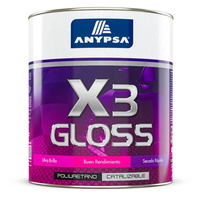 Gloss Poliuretano Catalizable X-3 Gris Claro 3.785 L