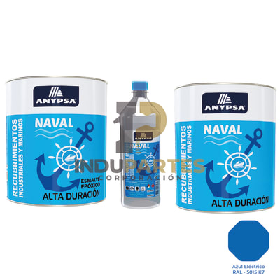 Pintura Epóxica Azul Electrico Ral 5015 Disolvente / Catalizador