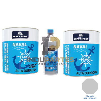 Pintura Epóxica Aluminio Ral 9006 Disolvente / Catalizador