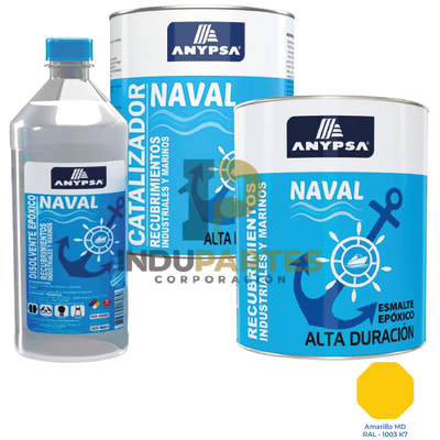 Pintura Epóxica  Naval Amarillo MD-1003 K7 Disolvente / Catalizador