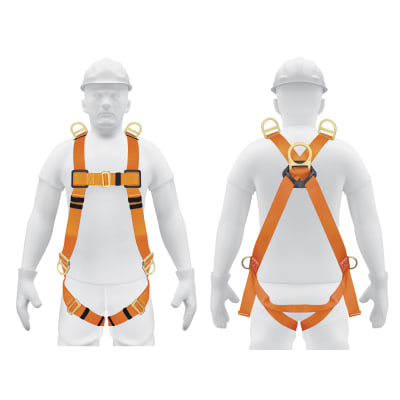 Arnés De Cuerpo Completo De 5 Anillas y 3 Hebillas Truper 144341