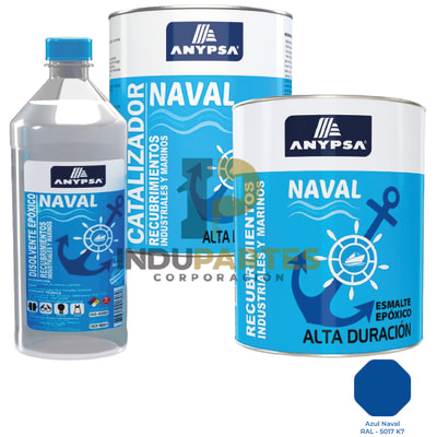 Pintura Epóxica Naval Azul Naval Ral-5017 K7 Disolvente / Catalizador