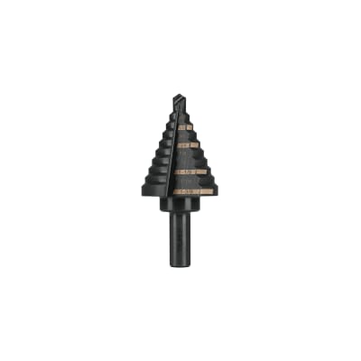 Broca escalonada óxido negro 10 escalones 1/4' - 1 3/8' Truper1