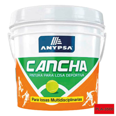Pintura Para Losa Deportiva Cancha Color Rojo PLA-3500