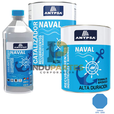 Pintura Epóxica Naval Celeste EPX-5300 Disolvente / Catalizador