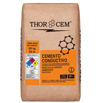 Cemento Conductivo Para Puesta Tierra 25kg Thor Cem