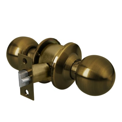 Cerradura Pomo Acero Inox Latón antiguo Entrada Hermex 43469
