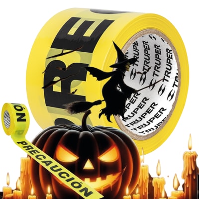 Cinta Decorativa Precaución Para Hallowen