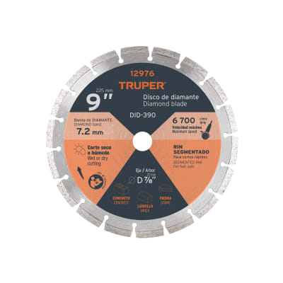 Disco Diamantado De 9