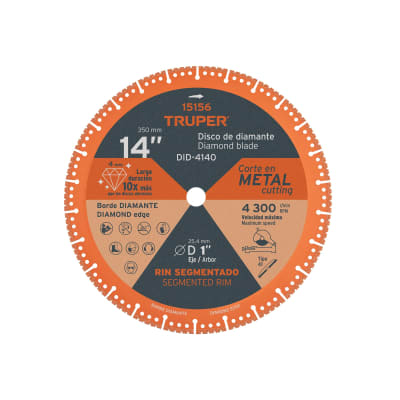 Disco Diamantado Para Tronzadora De 14