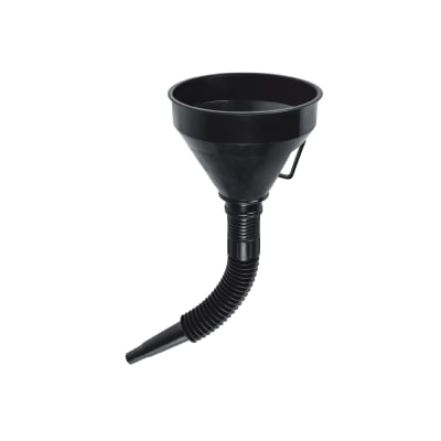 Embudo Plástico 500 Ml Con Filtro Cuello Flexible Truper 11207