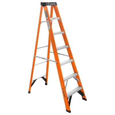 Escalera Fibra De  Vidrio Tipo Tijera 6 Escalones 175 Kg Tipo II Truper 1002261