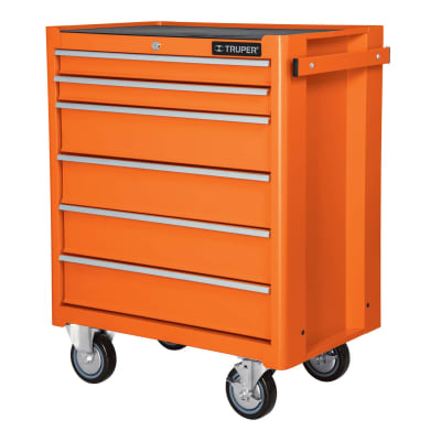 Gabinete Metálico Móvil 6 Cajones Capacidad 130 Kg Truper 12067