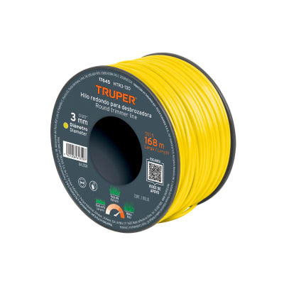 Hilo Redondo Para Desbrozadora 2.4mm X 437m Truper 17645