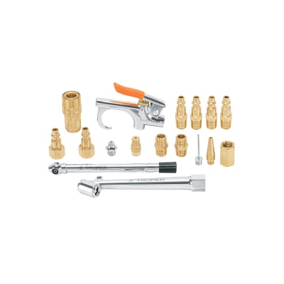 Juego De Accesorios Neumaticos 17 Piezas P/Limpieza 1/4